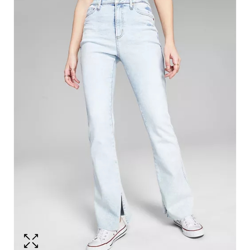 Flared Slit-Leg Jean